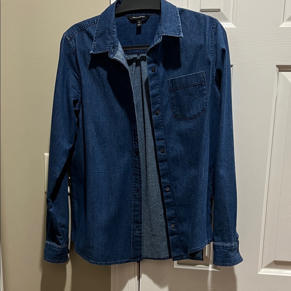 Banana Republic Navy Denim Shirt